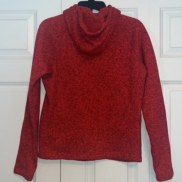 Women’s The North Face 1/4 Zip Pullover Hoodie Sweater Space Dye Pink Size Med - Picture 4 of 6